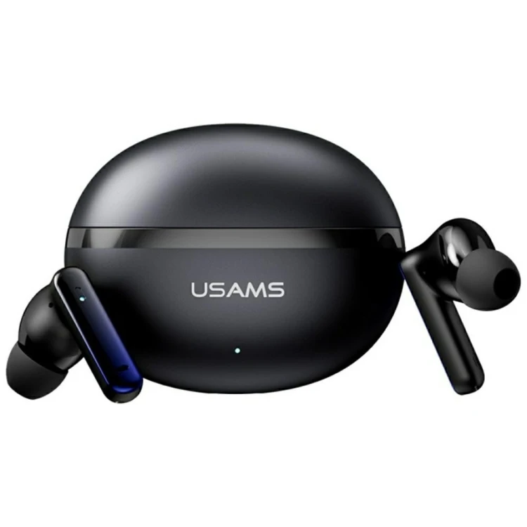USAMS Słuchawki bluetooth TWS E02 ANC+ENC czarne