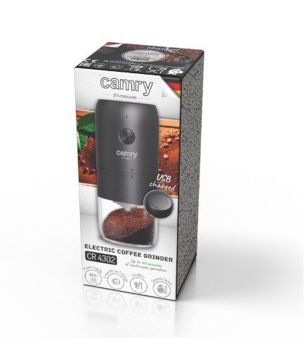 Camry Młynek do kawy bezprzewodowy USB CR 4302