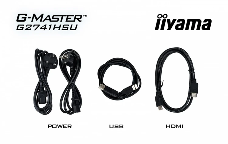 IIYAMA Monitor 27 cali G2741HSU-B1 IPS,FHD,144Hz,1ms,2xUSB, 350cd,HDMI,DP