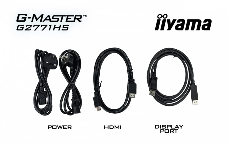 IIYAMA Monitor 27 cali G2771HS-B1 0.4ms,Fast IPS,DP,2xHDMI,240Hz,350cd,    Adaptive G-SYNC - 1920 x 1080 @48-240Hz  DisplayPort Only