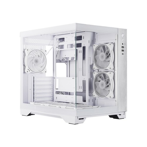 Chieftec Obudowa VISIO GM-30W-T G-OP 6xwentylator ARGB biała