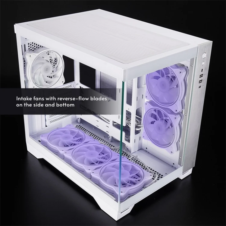Chieftec Obudowa VISIO GM-30W-T G-OP 6xwentylator ARGB biała