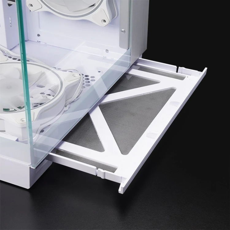 Chieftec Obudowa VISIO GM-30W-T G-OP 6xwentylator ARGB biała