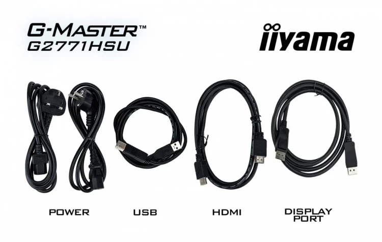 IIYAMA Monitor 27 cali G2771HSU-B1 0.4ms,Fast IPS,1xUSB 3.2, 1xUSB C,      240Hz, DP, 2xHDMI,  Adaptive G-SYNC - 1920 x 1080 @48-240Hz  DisplayPort On