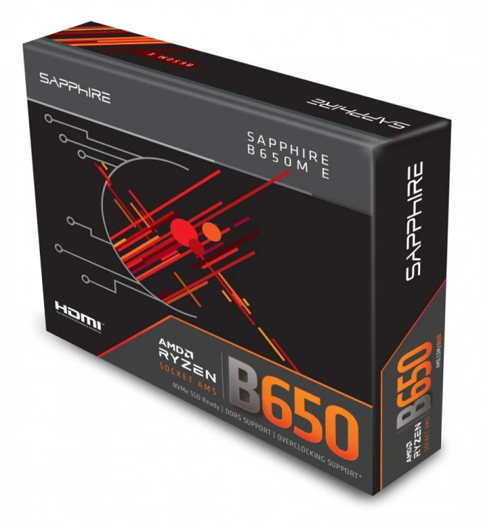 Sapphire Technology Płyta główna B650M-E AM5 2DDR5 mATX
