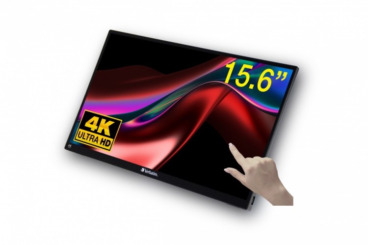 Verbatim Przenośny Monitor dotykowy ULTRA HD PMT-15-4K
