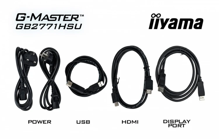 IIYAMA Monitor 27 cali GB2771HSU-B1 0.4ms,Fast IPS, HAS (150) PIVOT,        1xUSB 3.2, 1xUSB C, 240Hz, DP, 2xHDMI,Adaptive G-SYNC-1920x1080@48-240Hz D