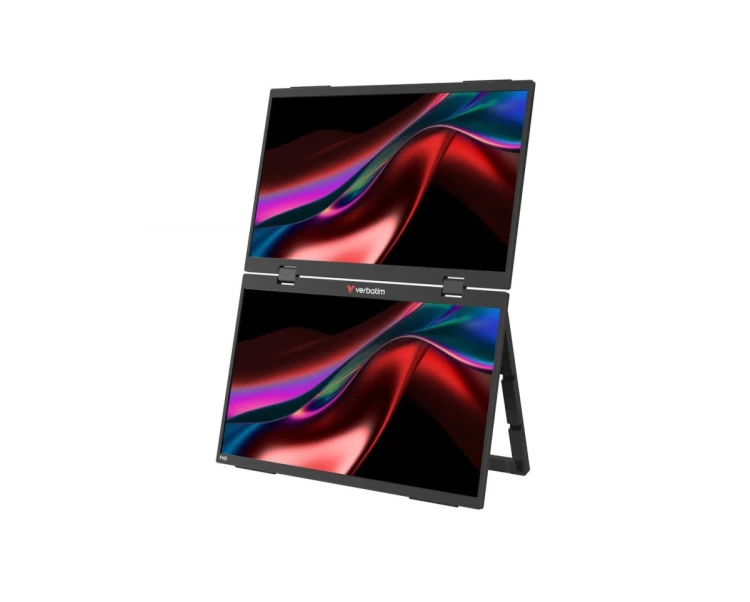Verbatim Monitor dotykowy DUAL Essentialis 2x 15,6  Full HD 60Hz