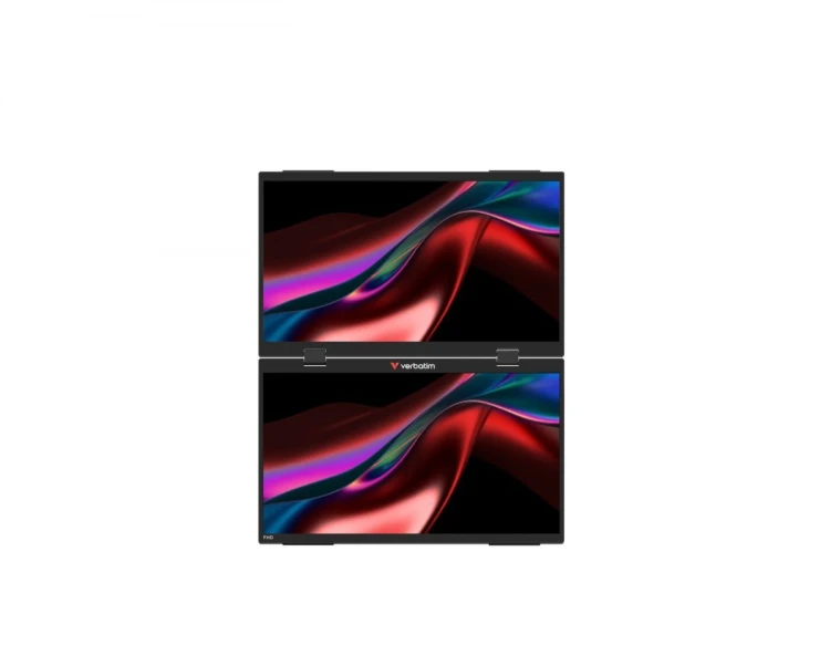 Verbatim Monitor dotykowy DUAL Essentialis 2x 15,6  Full HD 60Hz
