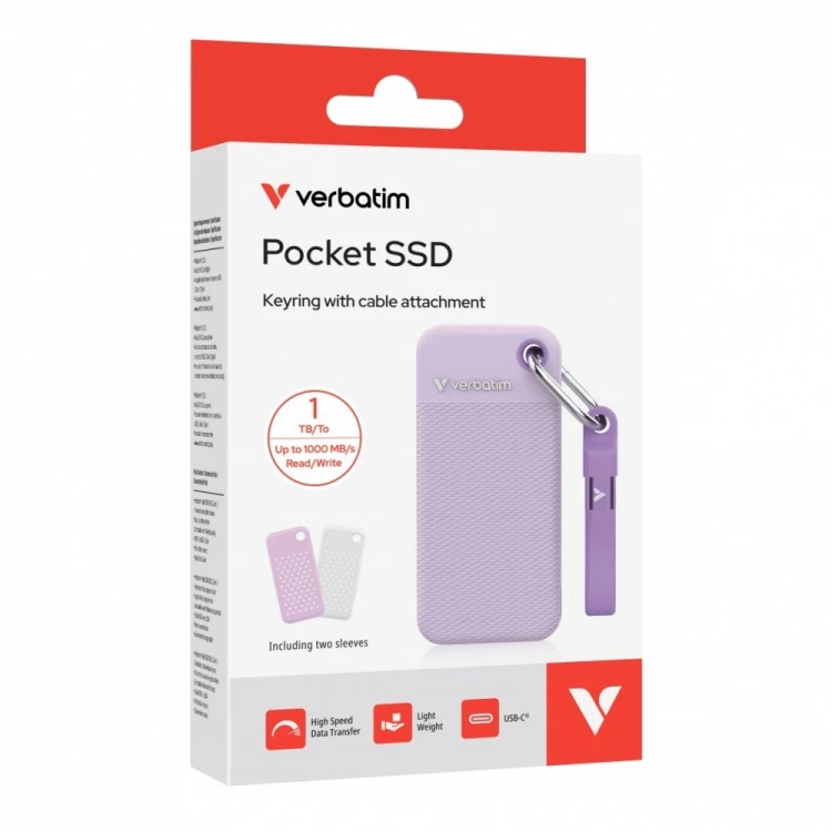 Verbatim Pocket Dysk SSD 1TB M.2 1000MB/s USB-C 32322