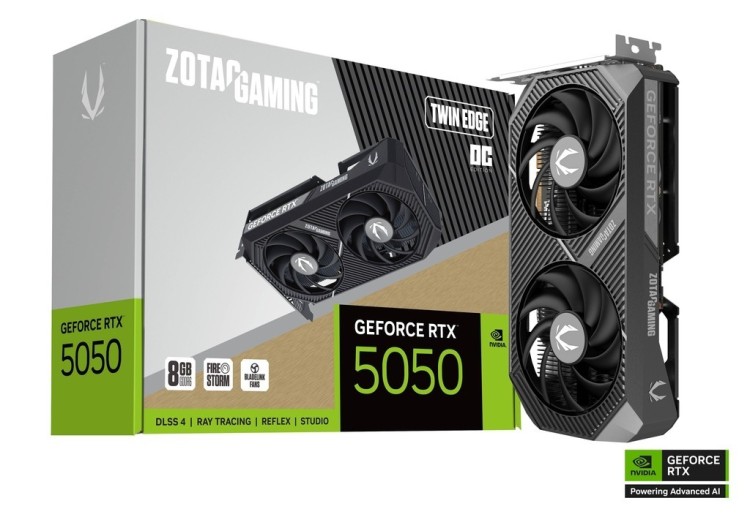 ZOTAC Karta graficzna GeForce RTX 5050 TWIN EDGE OC 8GB GDDR6 128bit 3DP/HDMI