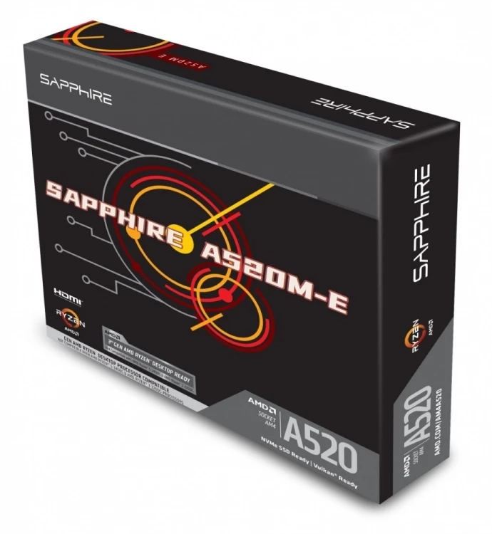 Sapphire Technology Płyta główna A520M-E AM4 2DDR4 mATX