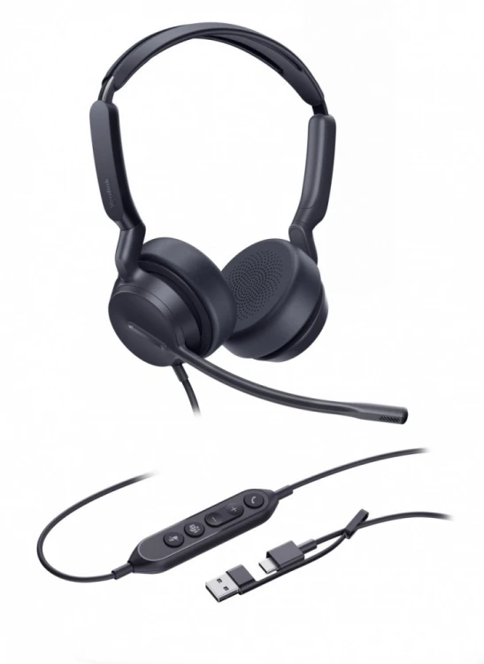 Yealink Słuchawki UH42 Dual Teams USB-C/A 1308195