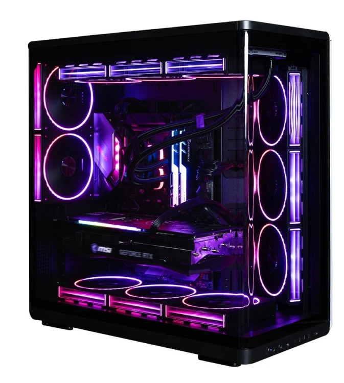Zalman Obudowa P60 Mid-Tower 5x ARGB fans czarna