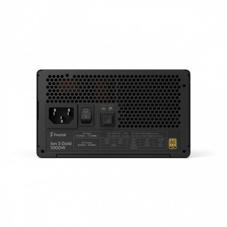 Fractal Design Zasilacz FDE Ion 3 GOLD 1000W 80+ GOLD Black