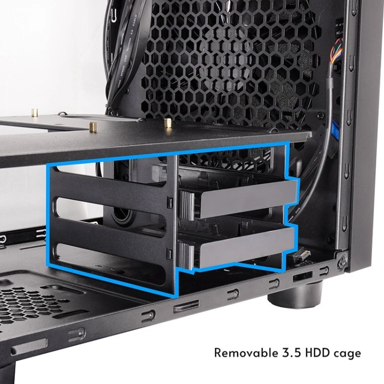 Chieftec Obudowa CI-03B-OP mATX The Cube czarna
