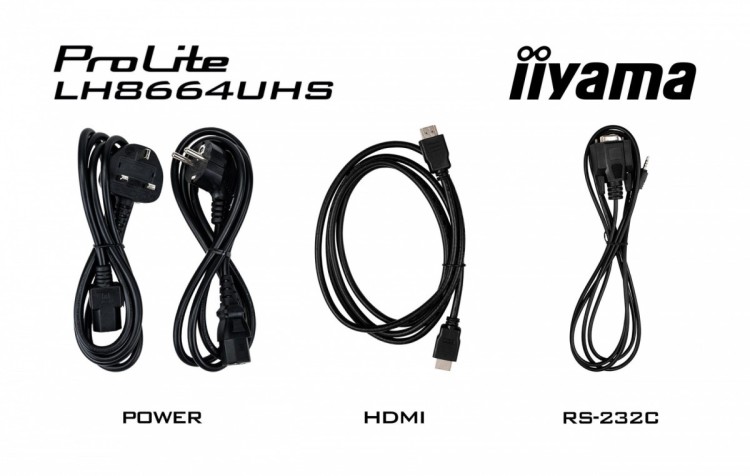 IIYAMA Monitor 86 cali LH8664UHS-B3AG 24/7,IPS,ANDROID 14,4K,2xHDMI,RJ45,    2xUSB,WiF,iUSB-C(DP-Alt),2x16W, iiSignage? (CMS), iiControl (DMS),iiShare