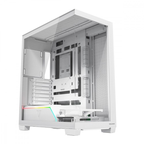 MODECOM Obudowa PC VOLCANO STELLAR PLUS ARGB MIDI NF Biała