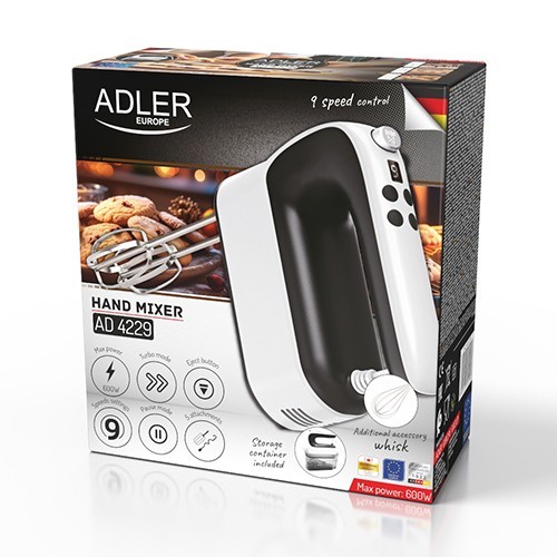 Adler Mikser ręczny z LCD AD 4229