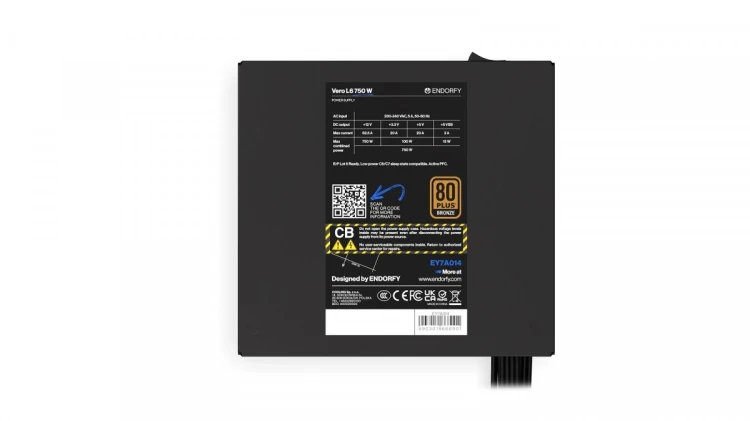 Endorfy Zasilacz Vero L6 750W 80 Plus Bronze