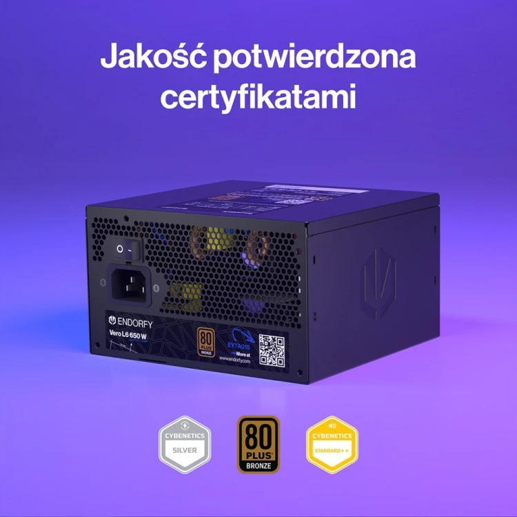Endorfy Zasilacz Vero L6 650W 80 Plus Bronze