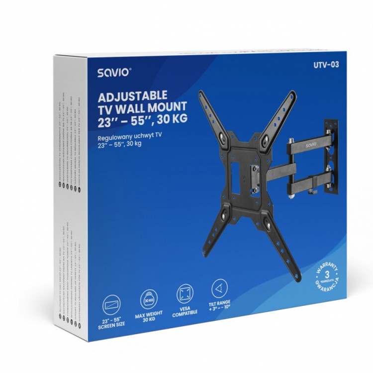 Savio Uchwyt TV UTV-03 23-5 cali 30kg