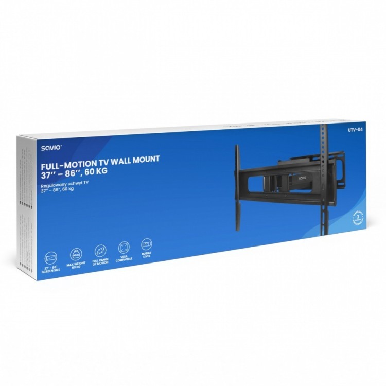 Savio Uchwyt TV UTV-04 37-86 cali 60 kg