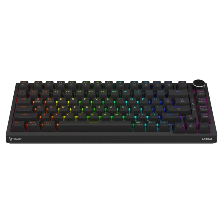 Savio Klawiatura magnetyczna ASTRAL Black OUTEMU White jade RGB