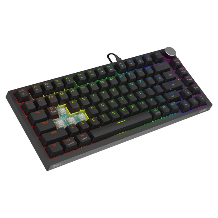 Savio Klawiatura magnetyczna ASTRAL Black OUTEMU White jade RGB
