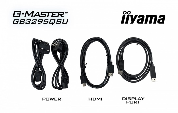 IIYAMA Monitor G-Master 31.5 cala GB3295QSU-B1 QHD,FastVA,240Hz,2xHDMI,DP,400cd,0,4ms, 2xUSB 3.2 , 2xUSB-C, HAS 150, FreeSync Premium - HDMI: 2560 x 1