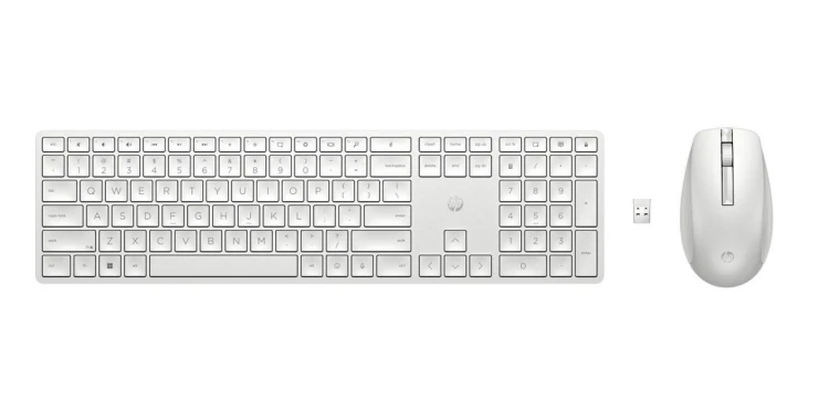 HyperX Zestaw klawiatura i mysz 650 bezprzewodowy biały 4R016AA#ABB