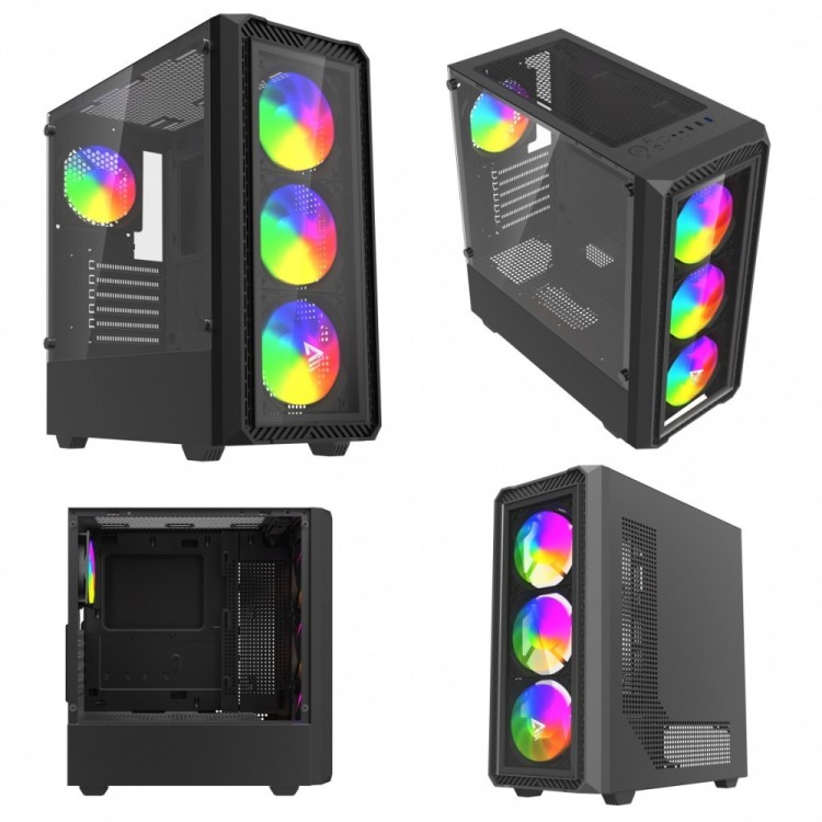 Savio Obudowa komputerowa NOCTIS GLASS RGB X1