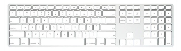 Matias Klawiatura bezprzewodowa - aluminiowa Mac dongle USB-C Silver