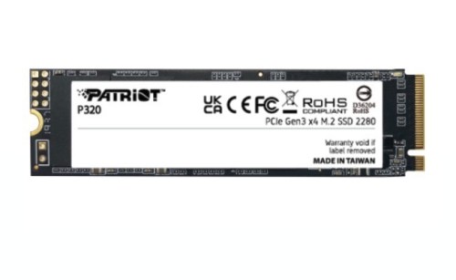 Patriot Dysk SSD 512GB P320 PCIe M.2 Gen3 x4 NVMe 3000/2200MB/s
