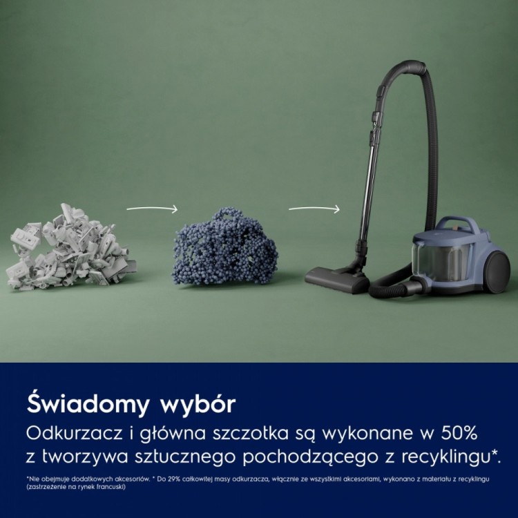 Electrolux Odkurzacz bezworkowy linia 500 EL51C1LDB