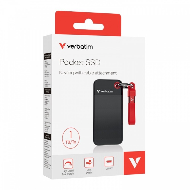 Verbatim Dysk SSD Pocket 1000GB M.2 1TB 1000Mb/s 32192