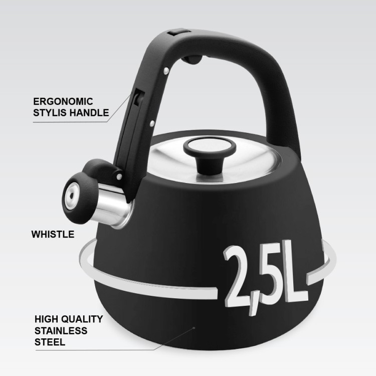 Feel-Maestro Czajnik nieelektryczny 2,5 l MR-1318-BLACK