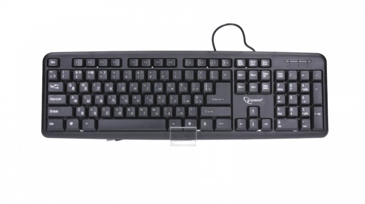 Gembird Klawiatura standardowa USB Cyrylica KB-U-103-RU czarna