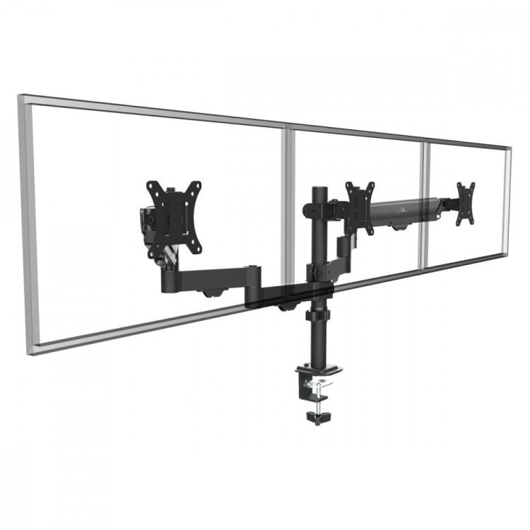 Maclean Uchwyt na 3 monitory 2-8 kg MC-137 17-27 cali