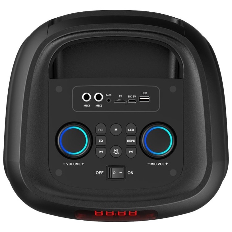 Media-Tech Głośnik bluetooth power audio MAX MT3185 Bluetooth 5.3+EDR/TWS/MP3/MicroSD/USB/AUX/Radio FM/Karaoke/USB-C/RMS 120W/ PMPO 1400W