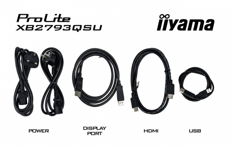 IIYAMA Monitor 27 cali XB2793QSU-B1 IPS, QHD, HDMI, DP, 2xUSB