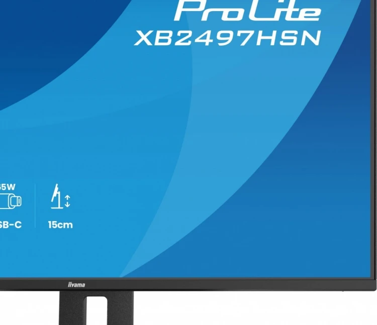 IIYAMA Monitor 24 cale XB2497HSN-B1 IPS, USB-C Dock,HDMI, DP, RJ45