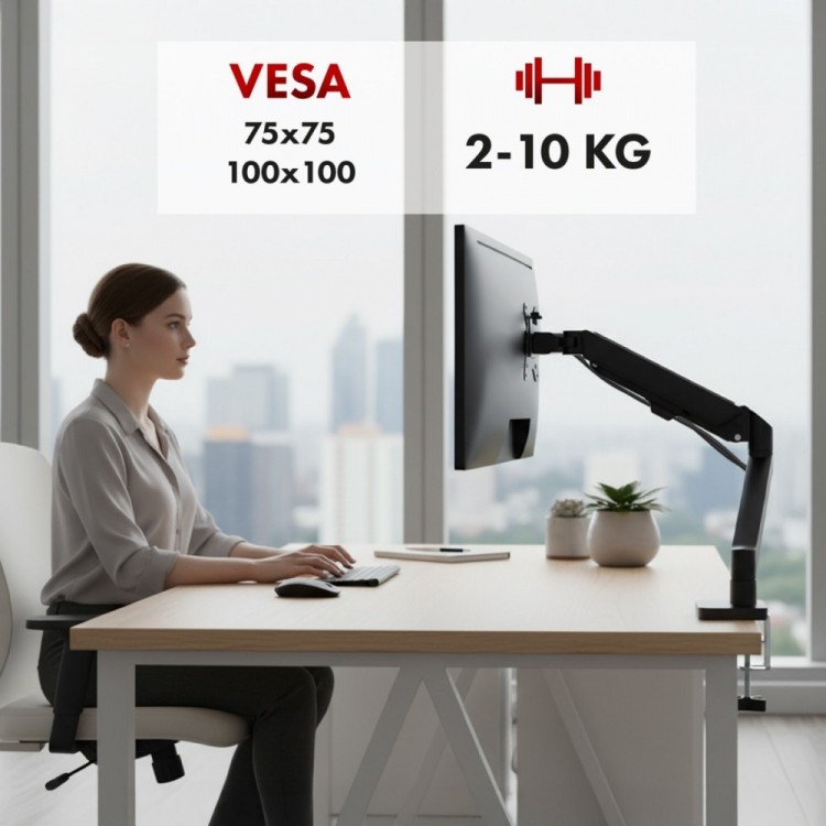 Maclean Uchwyt na monitor 2-10 kg, MC-133