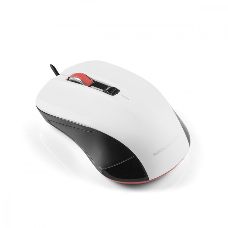 MODECOM M9.1 CZARNO-BIAŁA PRZEWODOWA MYSZ OPTYCZNA