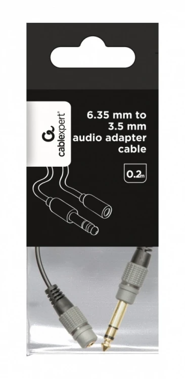 Gembird Adapter audio kabel 0,2m od 3,5mm do 6,35mm
