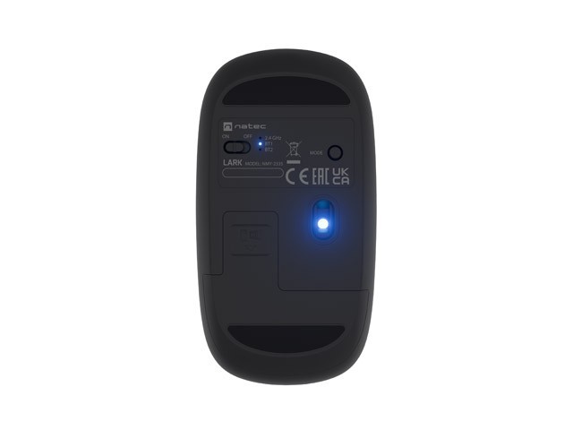 Natec Mysz Lark bezprzewodowa 4000DPI cicha blue sense