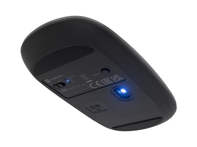 Natec Mysz Lark bezprzewodowa 4000DPI cicha blue sense