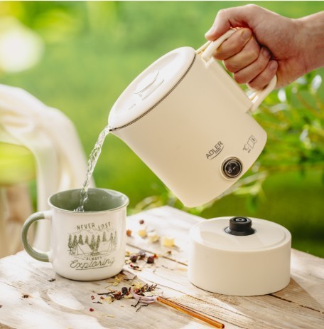 Adler Czajnik turystyczny 0,8 l beżowy AD 1388