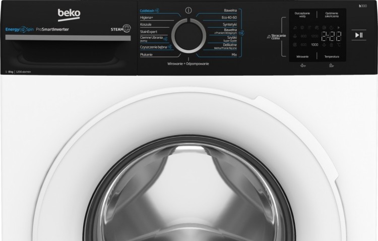 Beko Pralka slim BM3WFU3821WBW