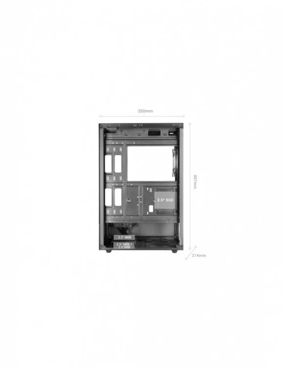 TACENS Obudowa Mars MC-XO ATX wentylator FRGB czarna